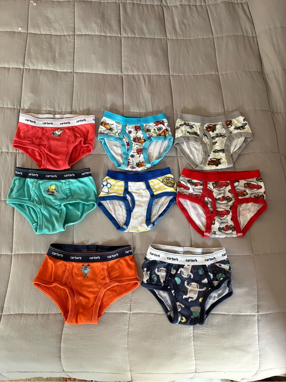 8-pack underwear for toddlers, size 4-5